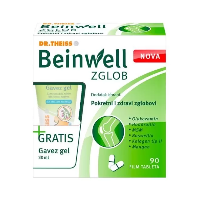 DR.THEISS BEINWELL ZGLOB TABLETE A90 + GRATIS GAVEZ GEL 30ML