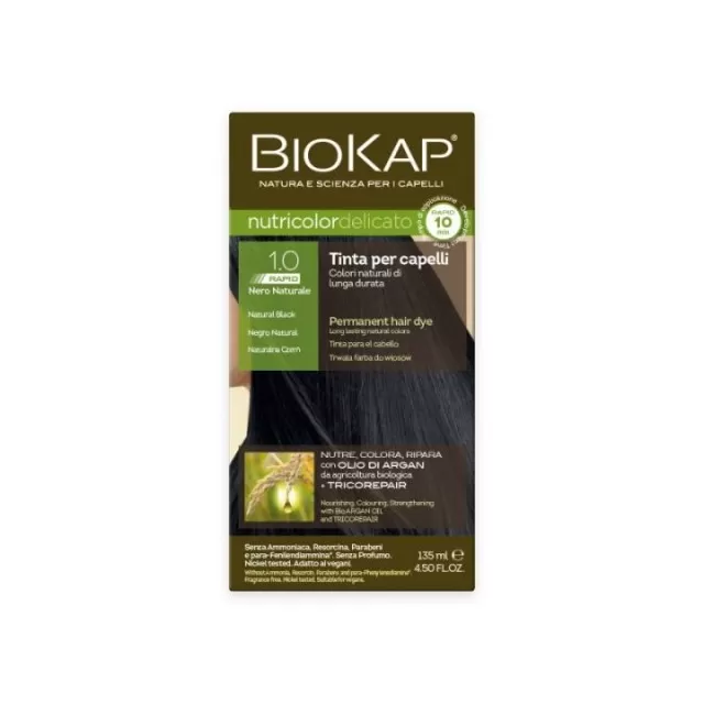 BIOKAP FARBA ZA KOSU 1.0 PRIRODNO CRNA 50ML