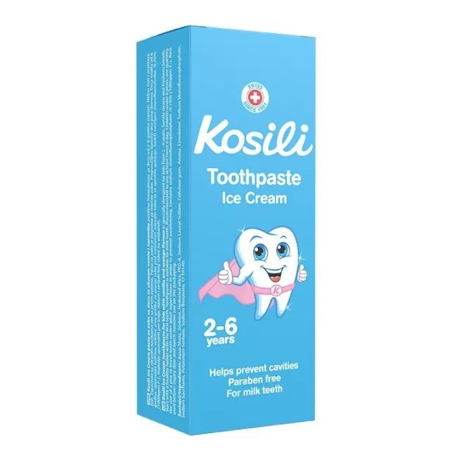KOSILI BEBI PASTA ZA ZUBE ICE CREAM 2-6 50ML