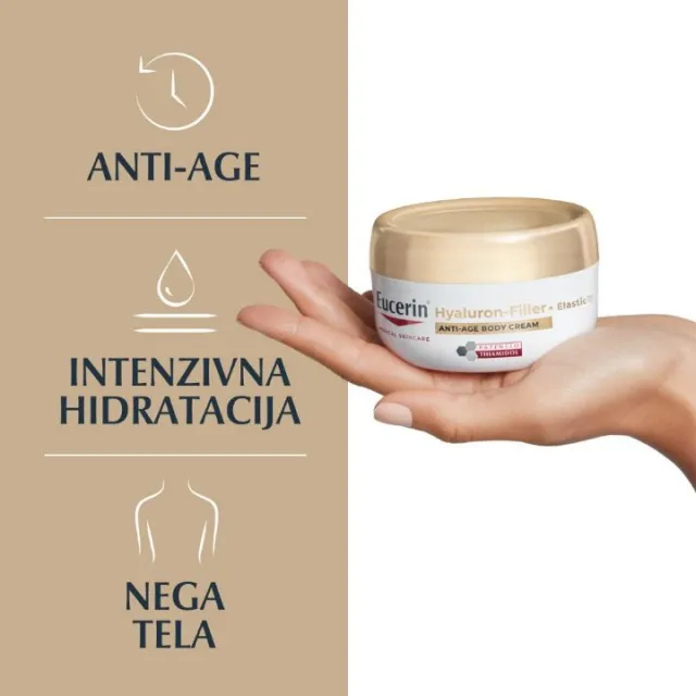 EUCERIN HYALURON-FILLER + ELASTICITY ANTI-AGE KREMA ZA TELO 200ML