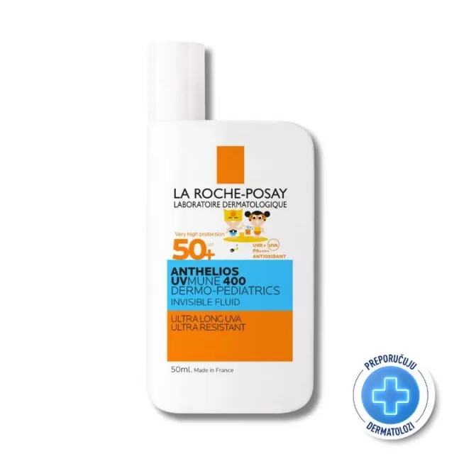 LA ROCHE-POSAY ANTHELIOS UVMUNE 400 DERMO - PEDIATRICS NEVIDLJIVI FLUID ZA ZAŠTITU OD SUNCA ZA DECU  SPF50+, 50 ML