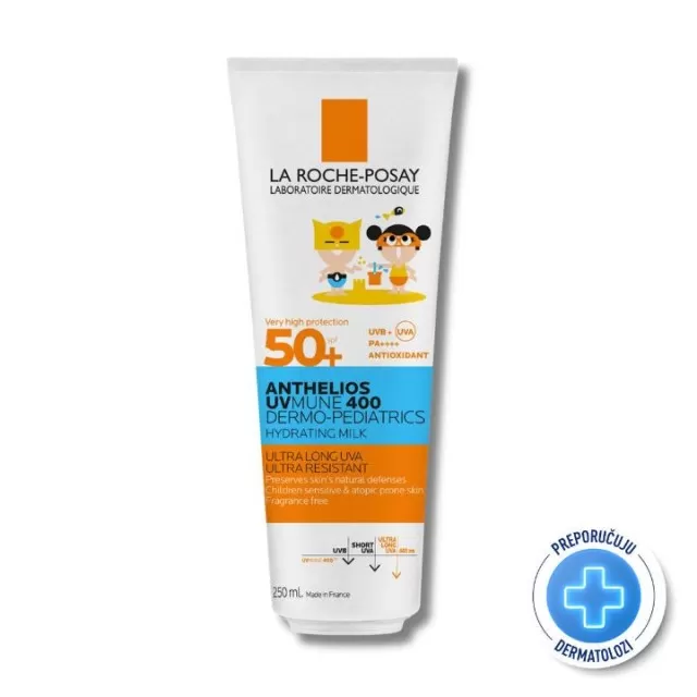 LA-ROCHE-POSAY ANTHELIOS UVMUNE 400 DERMO-PEDIATRICS MILK SPF50+  250 ML