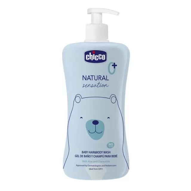 CHICCO NATURAL SENSATION ŠAMPON I KUPKA 500ML