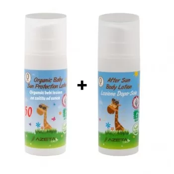 AZETA PROMO - BIO ORGANSKA KREMA ZA BEBE/DECU SPF 50 50ML + LOSION AFTERSUN 50ML