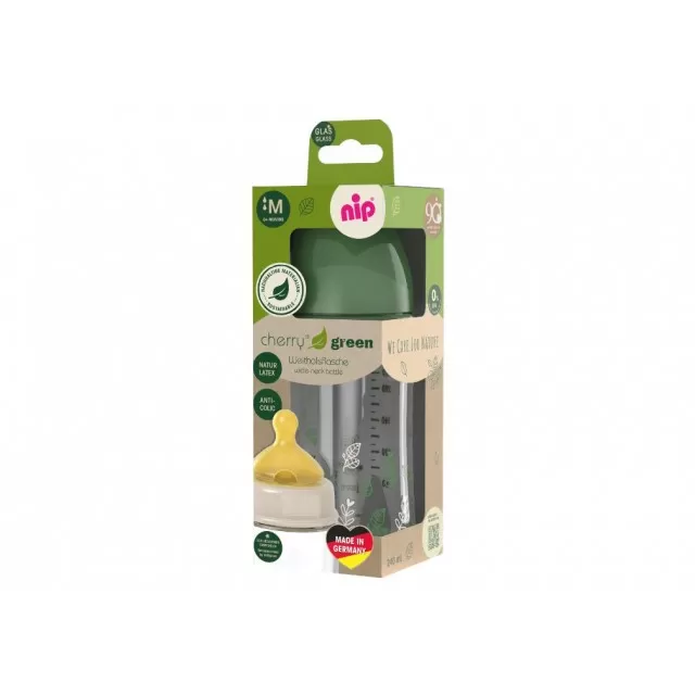 NIP GREEN FLAŠICA STAKLENA 0+ M PROTOK ZELENA 240ML