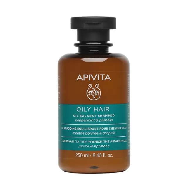 APIVITA ŠAMPON ZA MASNU KOSU SA MENTOM I PROPOLISOM 250ML