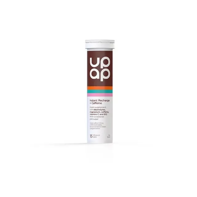 UPAP FAST INSTANT RECHARGE +CAFFEINE ŠUMEĆE TABLETE A15