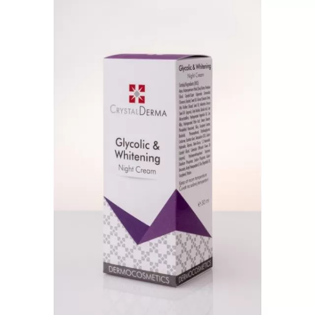 CRYSTAL DERMA GLYCOLIC&WHITENING NOĆNA KREMA 30ML