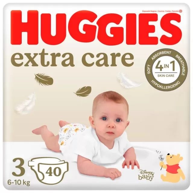 HUGGIES PELENE EXTRA CARE 3 6-10KG A40