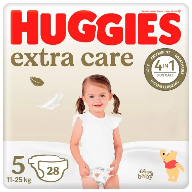 HUGGIES PELENE EXTRA CARE 5 11-25KG A28
