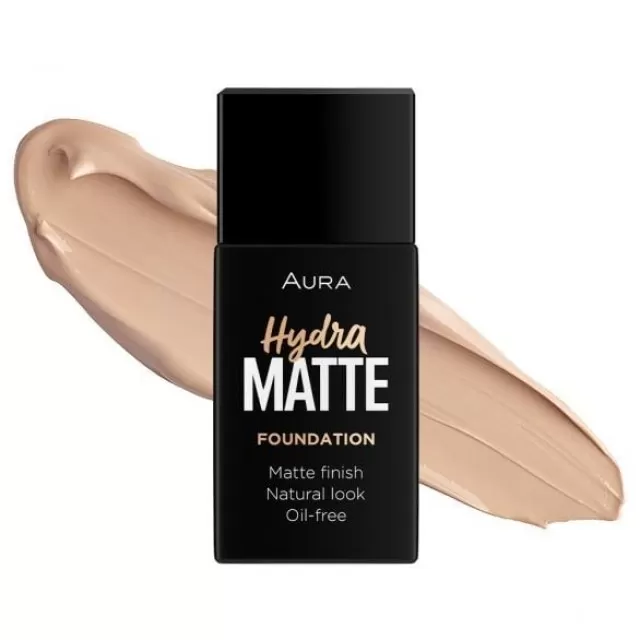 AURA HYDRA MATTE TEČNI PUDER 012