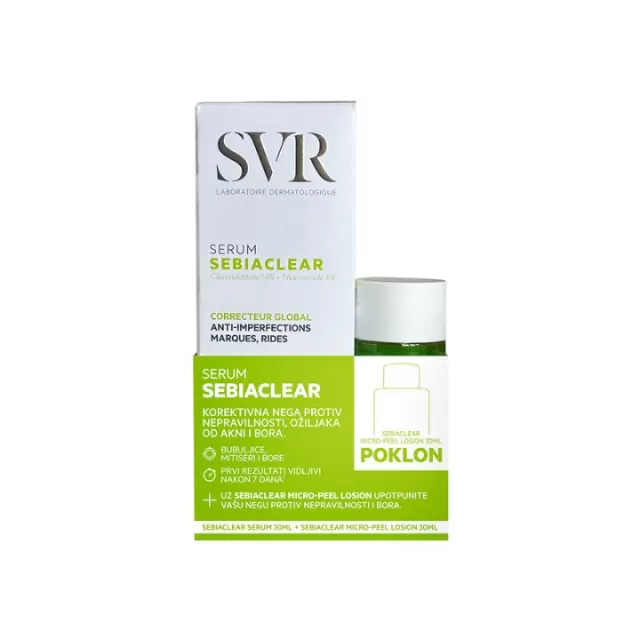 SVR PROMO Sebiaclear Serum 30ml + POKLON Sebiaclear Micro-peel Losion 30ml