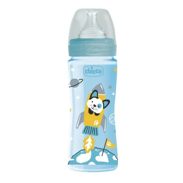 CHICCO SET WB FLAŠICA 330ML + VARALICA PHAIR BLUE