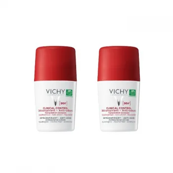 Vichy Deo-Duo paket: Roll-on CLINICAL CONTROL dezodorans testiran da kontroliše prekomerno znojenje do 96h