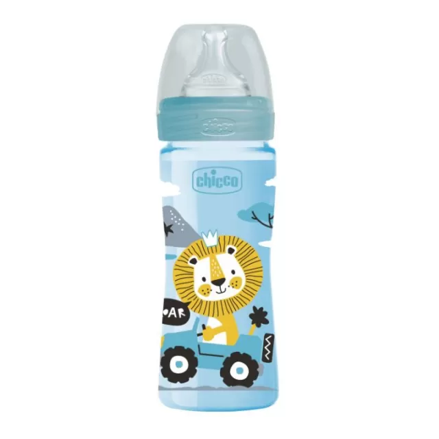 CHICCO WB PLASTIČNA FLAŠICA PLAVA 250ML