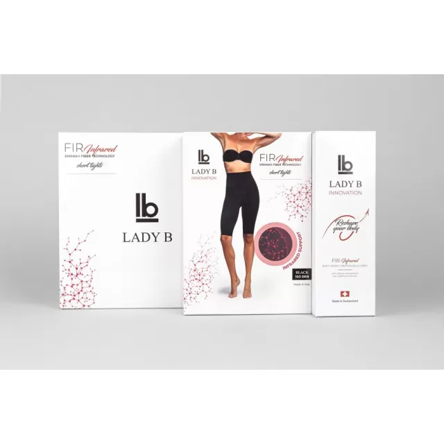 LADY B SET ŠORTS BLACK S/M + KREMA
