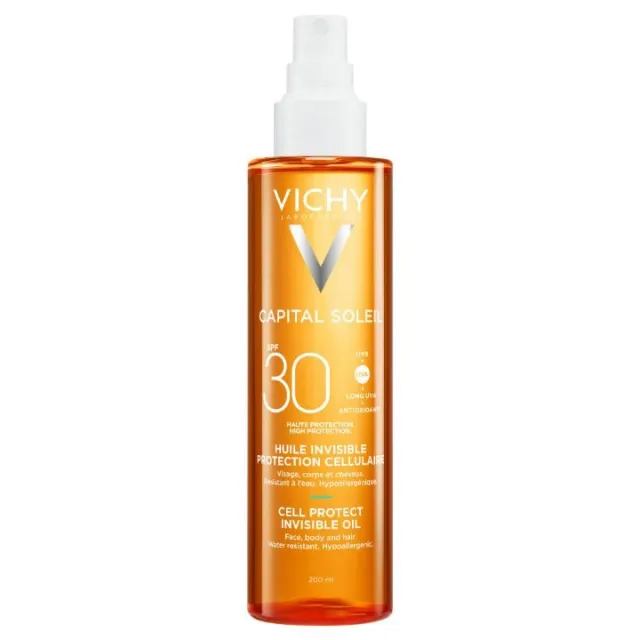Vichy Capital Soleil Cell Protect Zaštitno Ulje za lice, telo i vrhove kose SPF30 200ml