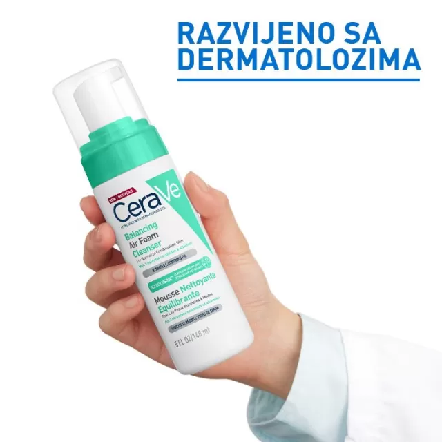 CeraVe Balancing Air Foam Pena za Čišćenje Lica za uravnoteženu kožu 148ml