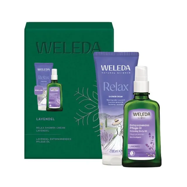 WELEDA SET OPUŠTAJUĆE ULJE LAVANDE 100ML + POKLON RELAX LAVANDA GEL ZA TUŠIRANJE 200ML