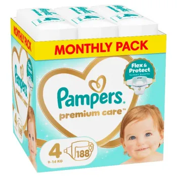 PAMPERS PELENE PREMIUM MONTHLY 4 188 KOM