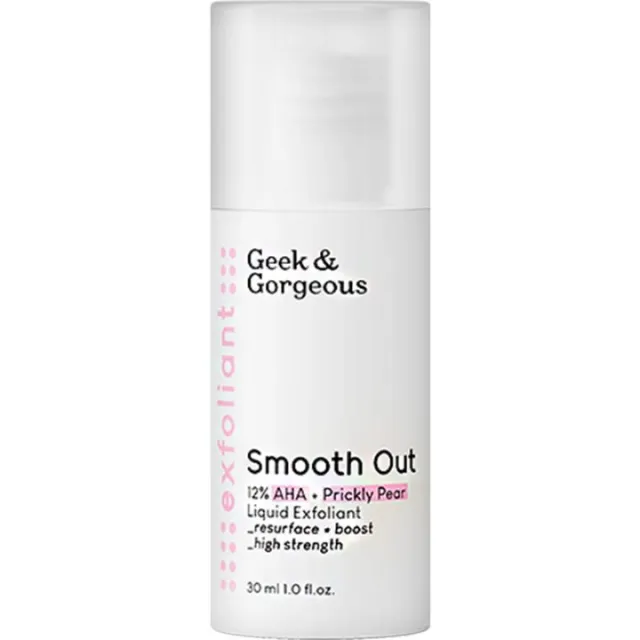 GEEK&GORGEOUS SMOOTH OUT 12% AHA + PRICKLY PEAR TONER 30ML