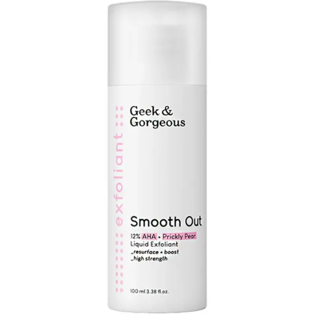GEEK&GORGEOUS SMOOTH OUT 12% AHA + PRICKLY PEAR TONER 100ML