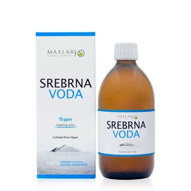 SREBRNA VODA 500ML 15PPM MAXLAB