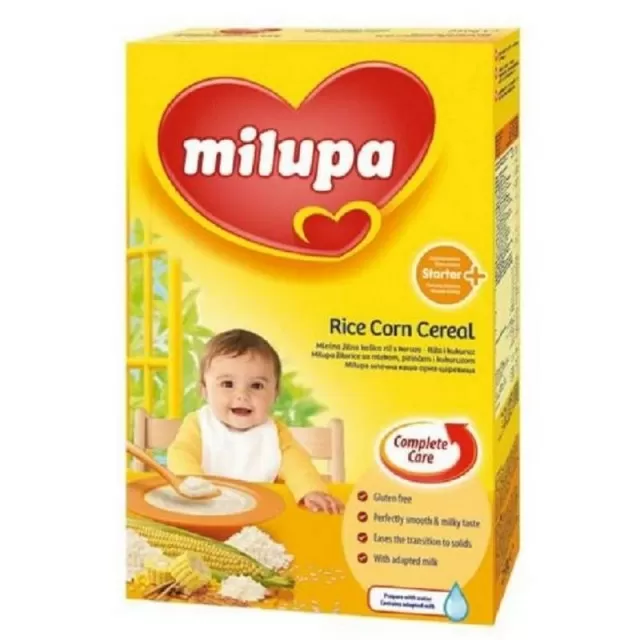 MILUPA ŽITARICE SA MLEKOM, PIRINČEM I KUKURUZOM 4M+ 250G