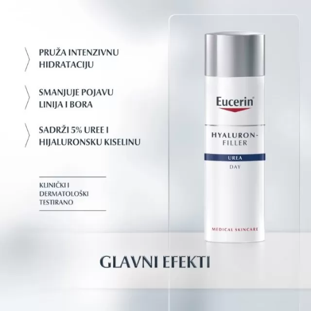 EUCERIN HYALURON-FILLER+UREA DNEVNA KREMA 50ML