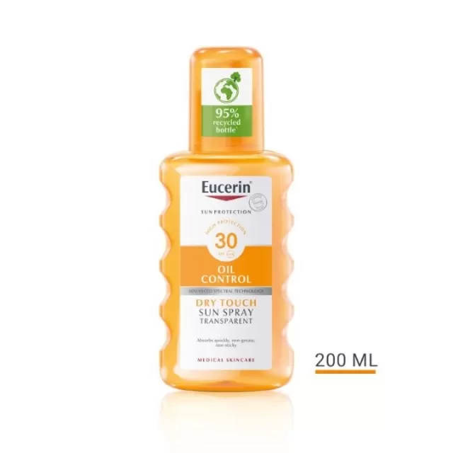 EUCERIN OIL CONTROL DRY TOUCH SPREJ ZA ZAŠTITU OSETLJIVE KOŽE OD SUNCA SPF 30