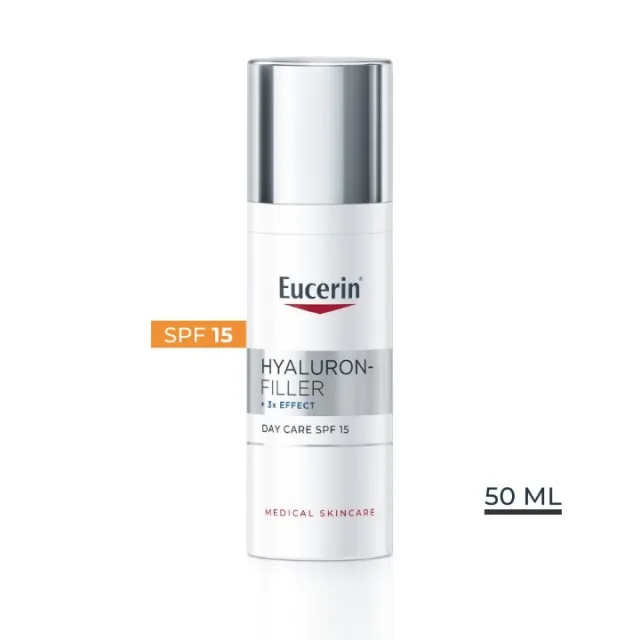 EUCERIN HYALURON-FILLER DNEVNA KREMA ZA NORMALNU I MEŠOVITU KOŽU SPF15 50ML