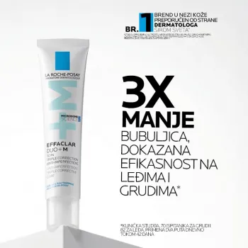 La Roche-Posay EFFACLAR DUO+M Trostruka korektivna nega protiv nepravilnosti masne kože i začepljenih pora, 40 ml