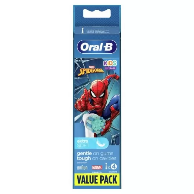 ORAL-B POWER REFILL SPIDERMAN KIDS, 4 KOMADA