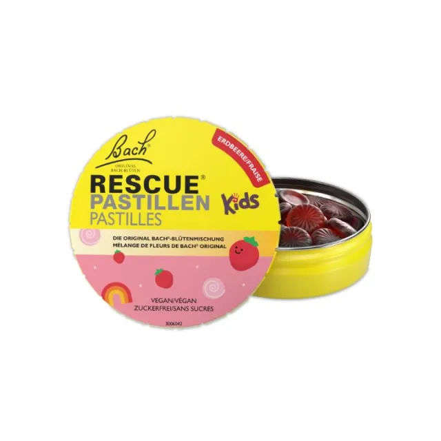 RESCUE KIDS PASTILE SA UKUSOM JAGODE 50G