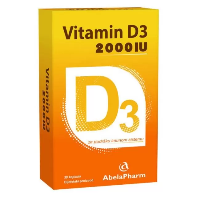 VITAMIN D3 2000IJ, 30 KAPSULA