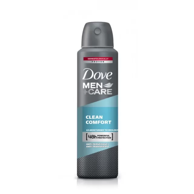 DOVE MEN CLEAN COMFORT ANTIPERSPIRANT U SPREJU 150ML
