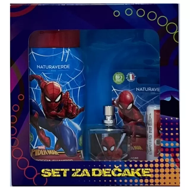 DISNEY SET SPIDERMAN (KUPKA 250ML+BALZAM ZA USNE 5.7ML+ PARFIMISANA VODA 30ML)