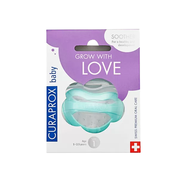 CURAPROX BABY DUDA VELIČINA 1 TIRKIZ + GRATIS BABY ČETKICA