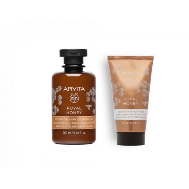 APIVITA PROMO GEL ZA TUŠIRANJE MATIČNI MLEČ+GRATIS KREMA ZA TELO MATIČNI MLEČ