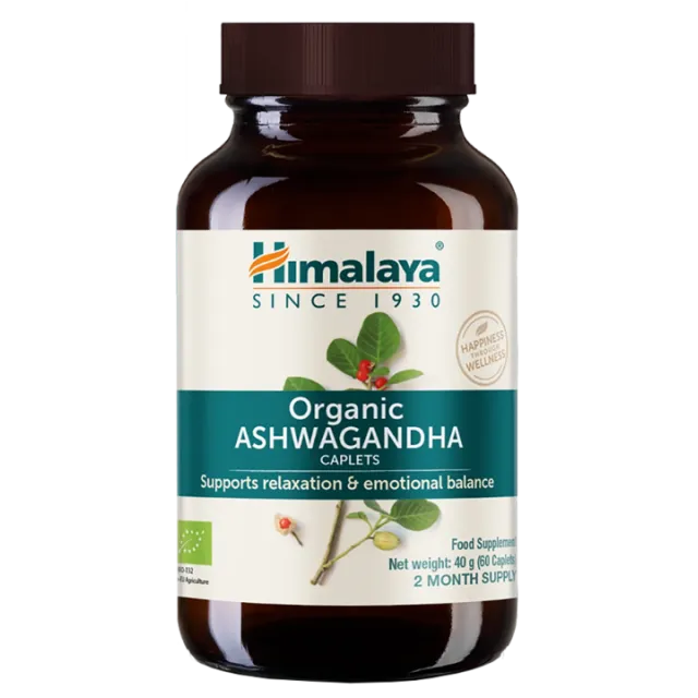 HIMALAYA ASHWAGANDHA ORGANIC KAPLETE A60