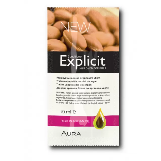 AURA EXPLICIT MASKA ZA KOSU SA ARGANOVIM ULJEM 10ML