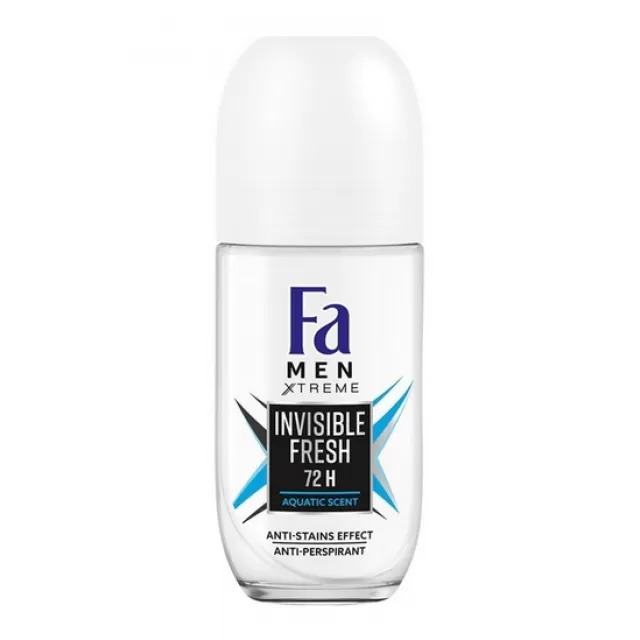 FA MEN ROLL-ON XTREME INVISIBLE 50ML