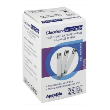 GLUCOSURE TRAKE za merenje šećera A25