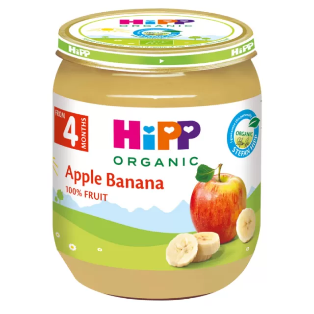 HIPP KAŠICA JABUKA SA BANANOM 125G