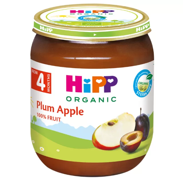 HIPP KAŠICA ŠLJIVA I JABUKA 125G