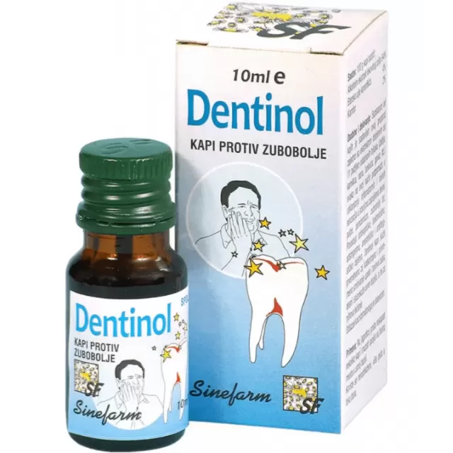 KAPI PROTIV ZUBOBOLJE - DENTINOL 10ML