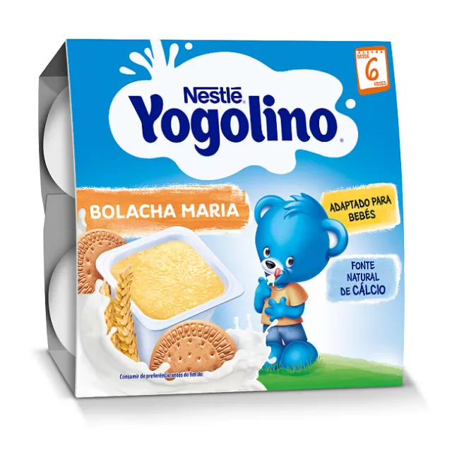 NESTLE YOGOLINO MLEČNI DEZERT SA KEKSOM 6M+, 4x100G