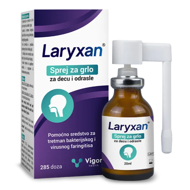 LARYXAN SPREJ ZA GRLO ZA DECU I ODRASLE 20ML