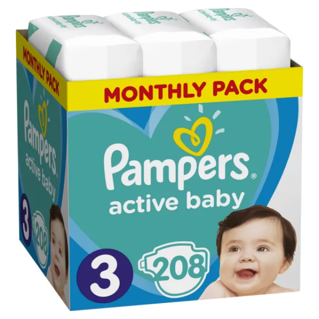 PAMPERS 3 MESEČNO PAKOVANJE A208