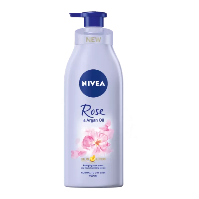 NIVEA LOSION ROSE&ARGAN OIL 400ML